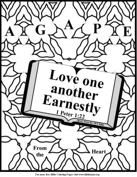Free Bible Coloring Pages Love Valentines