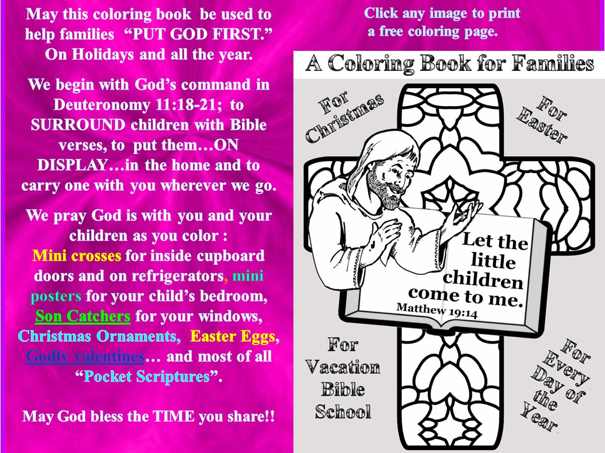 Free Bible Coloring pages growth